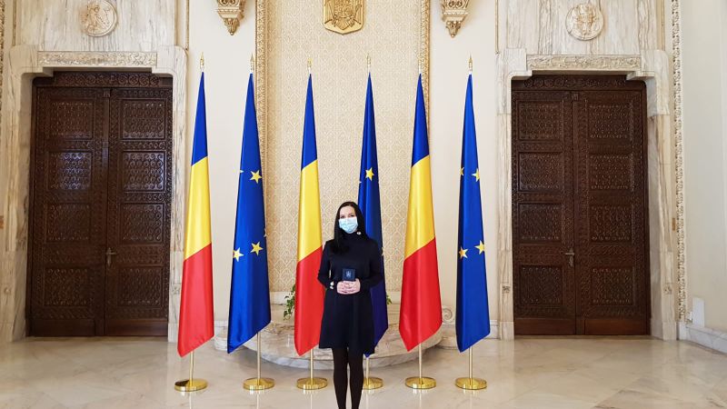 Codruta Vulcu - vicepresedinte AROC, a primit medalia „Meritul Cultural”