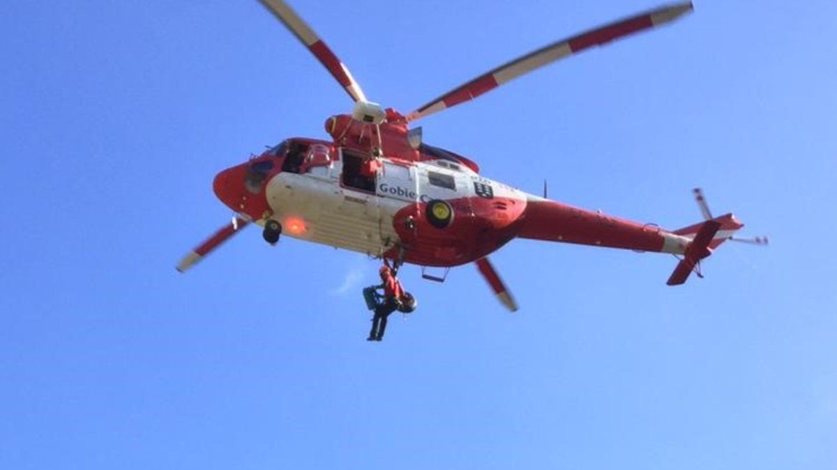 65 year-old hiker rescued by helicopter in Tenerife