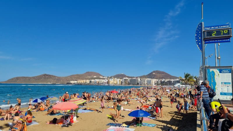 2022 hottest december canary islands spain 
