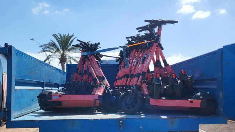 scooters removed fuerteventura pajara 