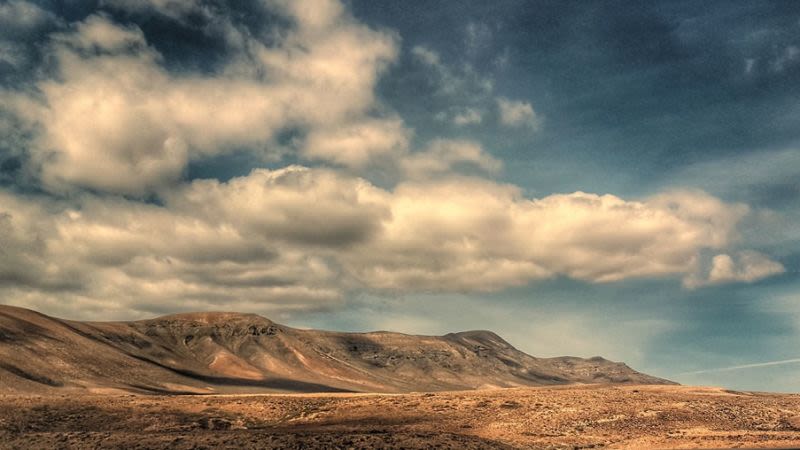 Fuerteventura cloudy weather canary islands