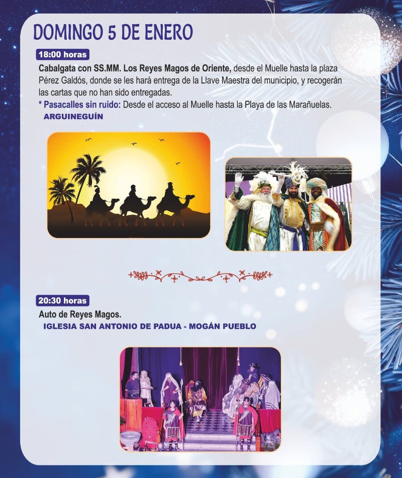 three kings parade mogan arguineguin gran canaria 2025 