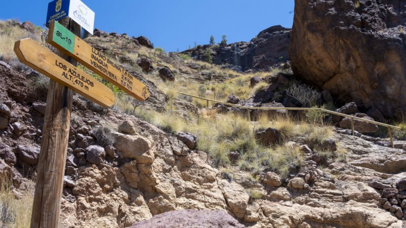 los azulejos veneguera hike trail gran canaria