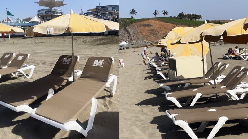 new sunbeds maspalomas meloneras playa del ingles gran canaria 