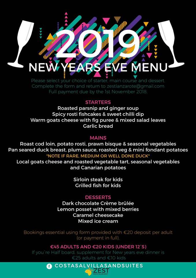 New Years Eve In Lanzarote 2020