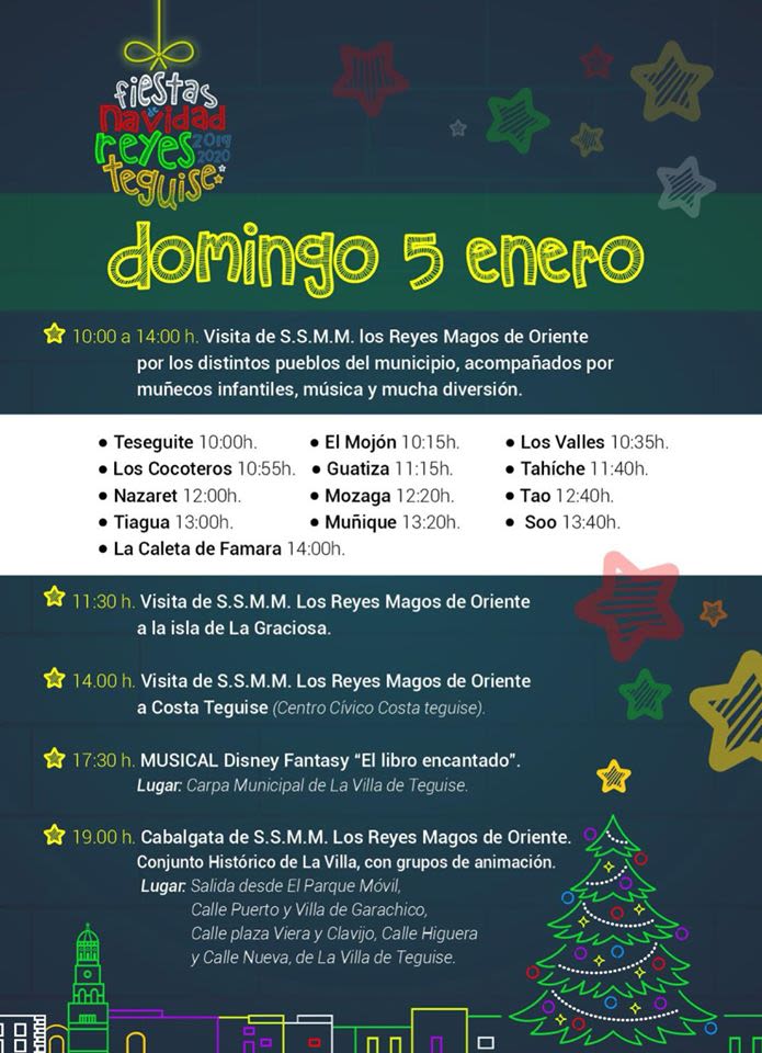 cabalgata reyes magos teguise 2020