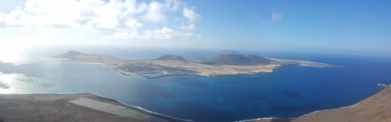 la graciosa from mirador del rio lanzarote