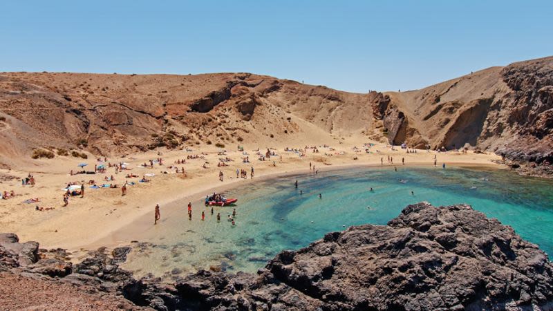 playa papagayo beach lanzarote