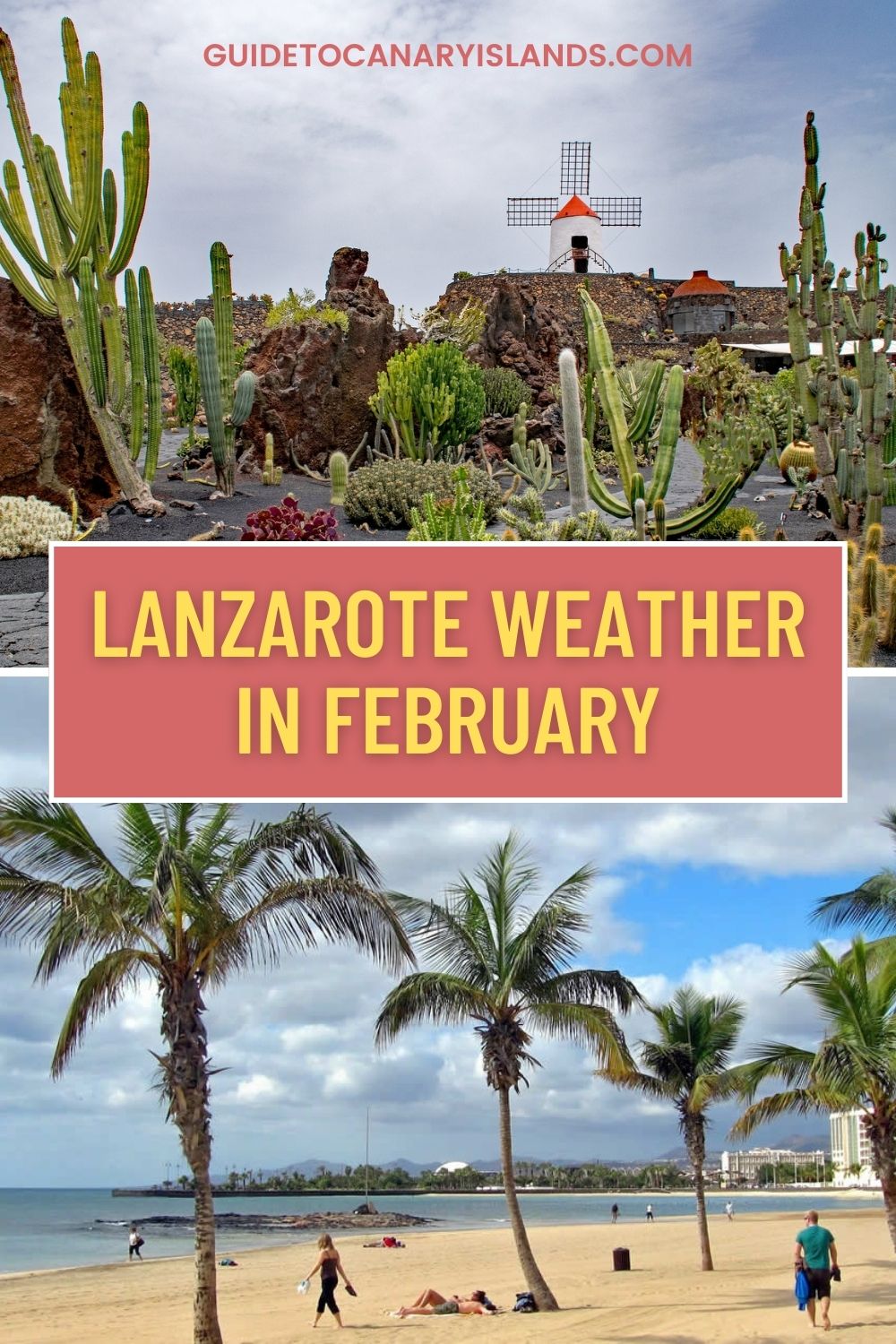 Lanzarote Weather in February Is it warm enough to sunbathe?
