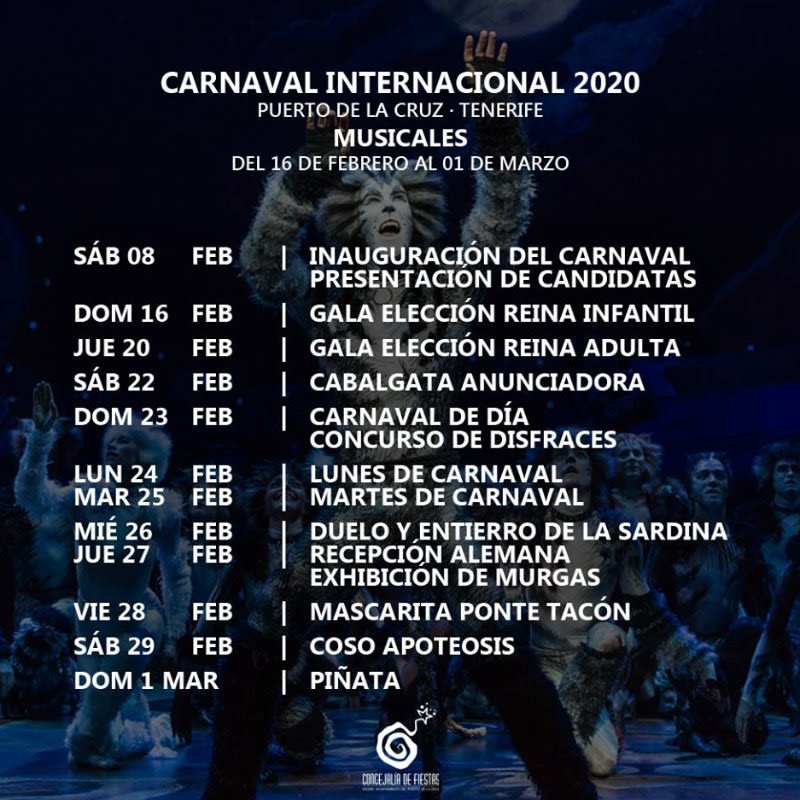 Puerto de la Cruz Carnival 2020 Dates & Schedule