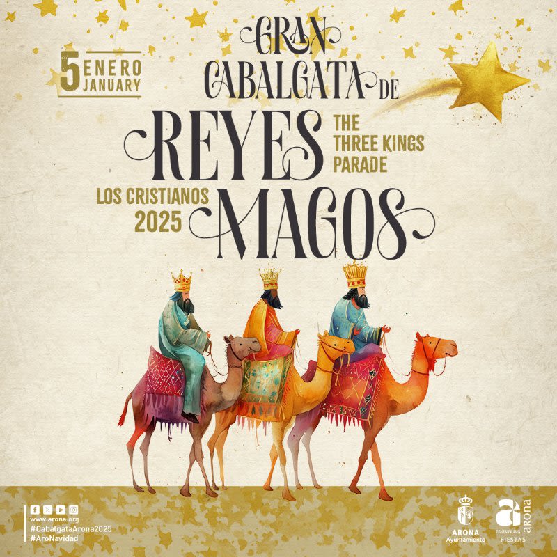 three kings parade los cristianos tenerife 2025 