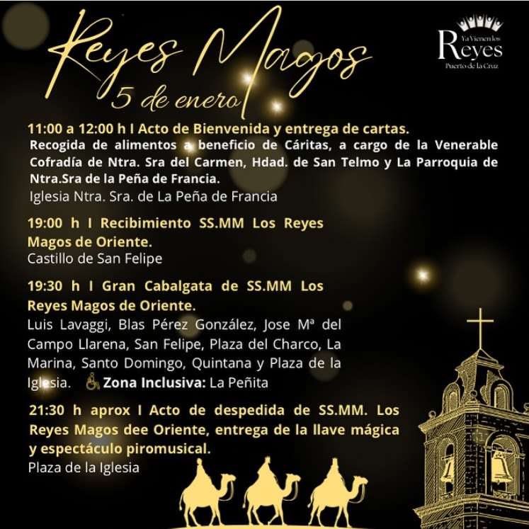 three kings parade puerto dela cruz tenerife  2025