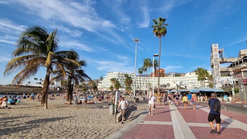 playa la pinta puerto colon promenade tenerife walks