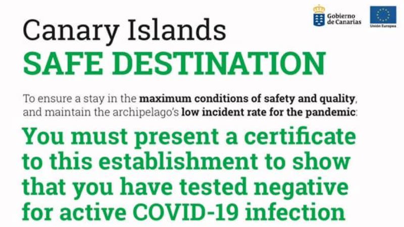 Canary Islands Tourism launches a campaign about the mandatory tests for visitors