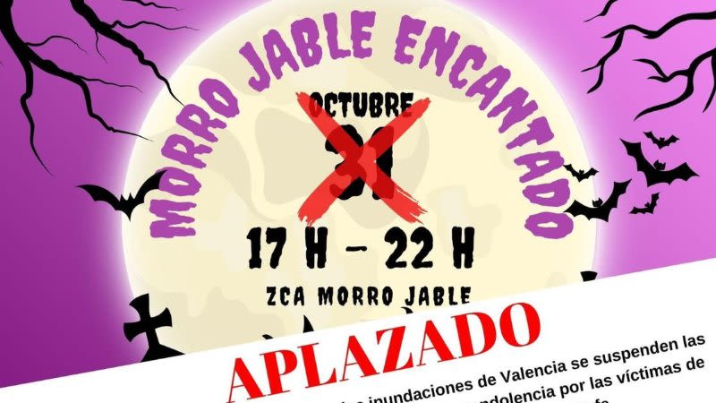 Halloween event in Morro Jable is suspended as sign of mourning for the victims in Valencia
