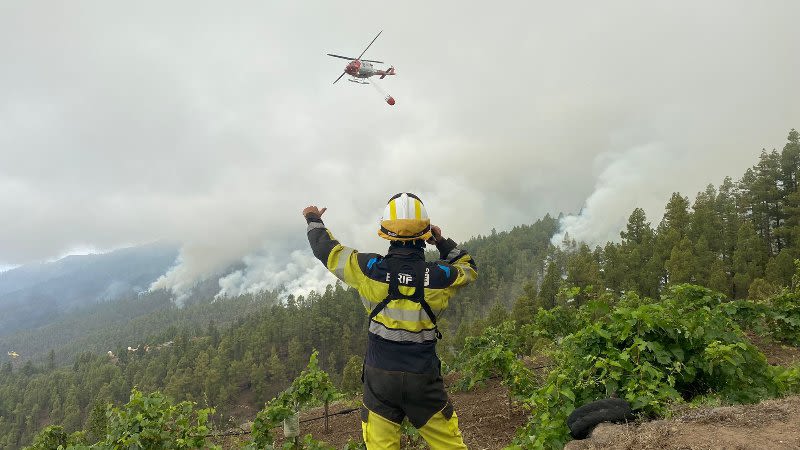 Evacuated residents allowed to return home, due to a favorable evolution of La Palma wildfire