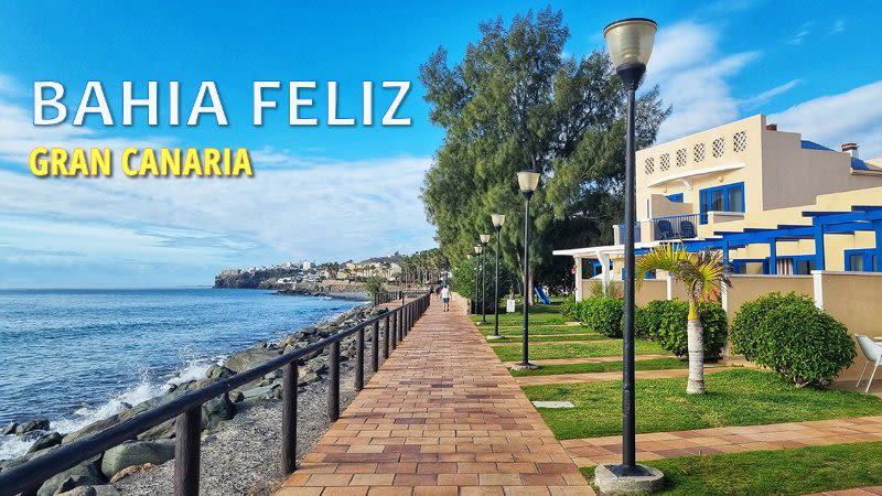 VIDEO (4K): Bahia Feliz to Playa del Aguila walk in Gran Canaria