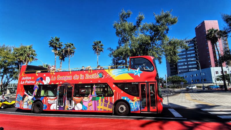 The Hop-On Hop-Off bus is a good way to visit Las Palmas in a day