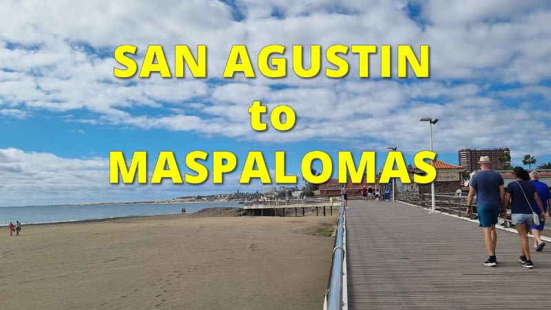 VIDEO (4K): San Agustin to Maspalomas walk in Gran Canaria