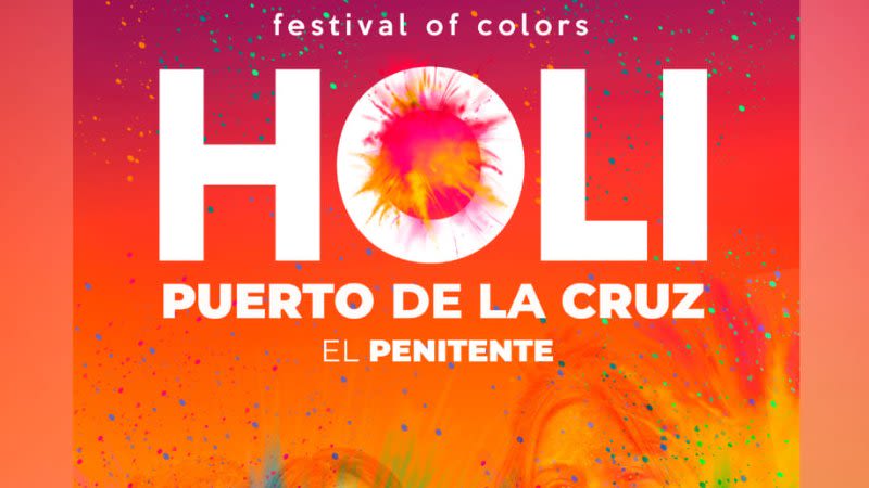 Holi Festival 2024 in Puerto de la Cruz, Tenerife