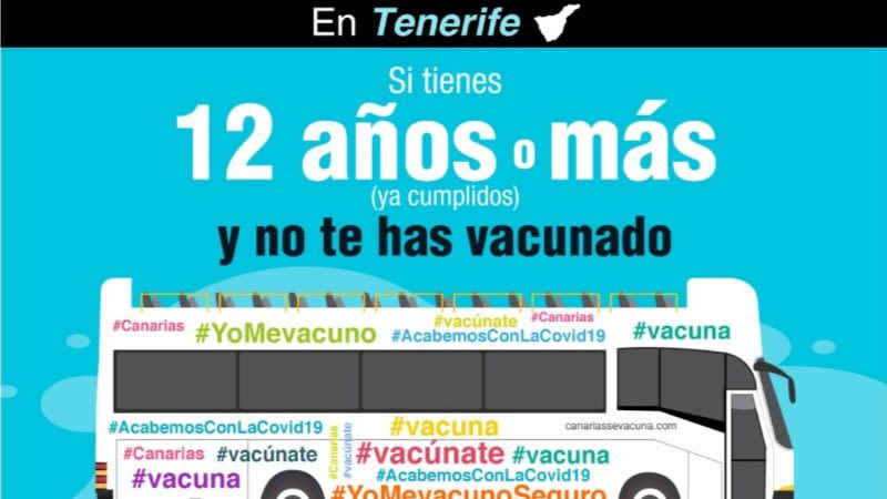 The Vaccination Bus ‘Vacuguagua’ will be in Adeje this Friday